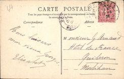 POSTAL Pau de la VENDIMIA el castillo tomado del parque