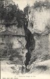 CPA Entree Des Gorges Du Fier