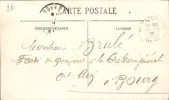 Taladro de la POSTAL de la VENDIMIA del interior lento de De Combe Laval del forestiere del camino del túnel pasado