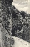 VINTAGE POSTCARD Drill of Slow Road Forestiere de Combe Laval Tunnel of the monks