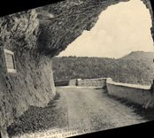 VINTAGE POSTCARD Drill of Slow Road Forestiere de Combe Laval entered of the 1st tunnel