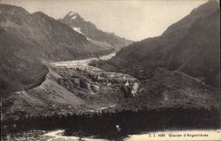 VINTAGE POSTCARD Glacier of Argentieres