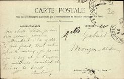 VINTAGE POSTCARD Paris Bois de Boulogne the Mill of Longchamps