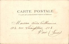 VINTAGE POSTCARD Paris the Notre Dame Church of the Station Places Jeanne d' Arc Children