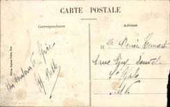 POSTAL de la VENDIMIA Niza la entrada del puerto vista de los barcos del castillo