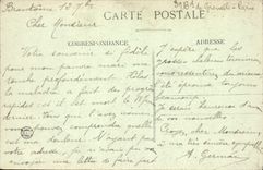 VINTAGE POSTCARD Interior Périgueux of the Church of the ISCED the Master furnace bridge