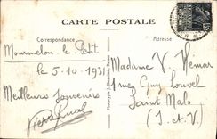 Puerta meridional del Saint Remi de la basílica de Reims de la POSTAL de la VENDIMIA pequeña