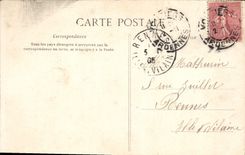 VINTAGE POSTCARD Interior Vouziers of the Church