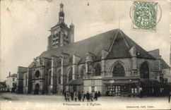 VINTAGE POSTCARD Villenauxe the Church