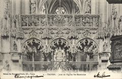 CPA Troyes Jube de l'Eglise Sainte Madeleine