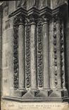 VINTAGE POSTCARD Paris Sainte the Vault detail of the Porch of the Loggia Capital and posts