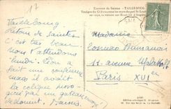 Alrededores de la POSTAL de la VENDIMIA Saintes de los vestigios de Tailleboug del castillo St. Louis