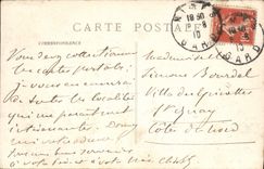 Jardín de Nimes de la POSTAL de la VENDIMIA de los jardines romanos de la fuente