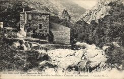 CPA Environs de Lamalou les Bains Cascade du Martinet