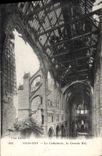 VINTAGE POSTCARD Soissons the Cathedral the Great nave