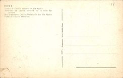 La POSTAL Roma de la VENDIMIA cayó di Cecilia Matelle adentro vía Appia