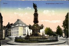 CPA Duren Kriegeroenkmal Kath Tyzeum