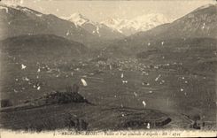 CPA Argeles Gazost Vallee et Vue Generale d'Argeles