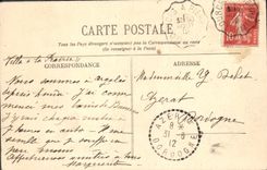 VINTAGE POSTCARD Argeles Gazost Valley and View of Argeles