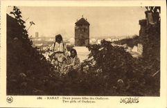 CPA Rabat Deux Jeunes filles des Oudayas Folklore