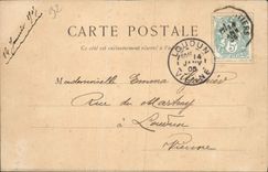 VINTAGE POSTCARD Courbevoie Places Defense