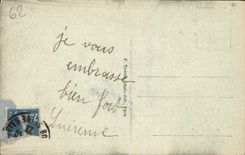 VINTAGE POSTCARD Boulogne on the Seine Interior of the Church