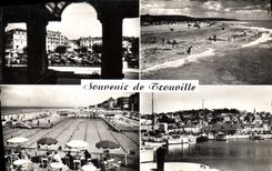 POSTAL MODERNA para recordar de Trouville