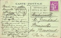 VINTAGE POSTCARD Versailles the Castle the Park the Basin of Latone and large water