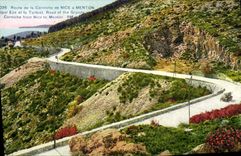CPA Route de la Corniche de NIce a Menton par Eze et la Turbie 
