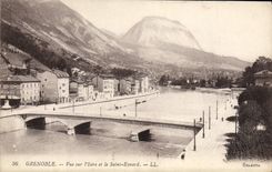 CPA Grenoble Vue sur l'Isere et le Saint Eynard
