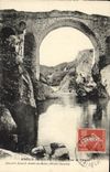 VINTAGE POSTCARD Amelie Les Bains Old Bridge of Palalda