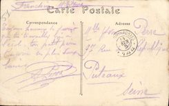 CPA Campagne de 1914 Bombardement de Reims Cimetiere du faubourg de Laon Militaria 