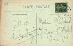 POSTAL Pau de la VENDIMIA el ataque frontal del principal de Enrique IV del castillo