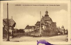CPA Cabourg Le Carrefour de l'Avenue de Versailles et de l'Avenue des Sapins