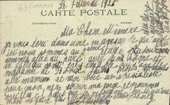 VINTAGE POSTCARD Picturesque Auvergne Chambon View and the Lake