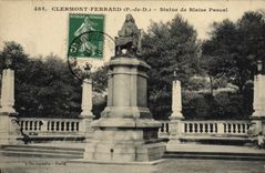 VINTAGE POSTCARD Clermont Ferrand Rules of Blaise Pascal