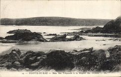 VINTAGE POSTCARD Pointe Of the Strong current Bay of Trespass with the Area of the Caves