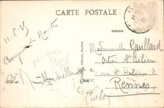 POSTAL Nantes de la VENDIMIA y sus cambios antes del panorama en la catedral el puente de la bolsa de acción y de los pequeños un Países Bajos