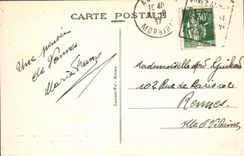 VINTAGE POSTCARD Valves and his Wife House having belonged has Gilles of Brittany