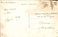 Playa pintoresca de Bretaña Binic de la POSTAL de la VENDIMIA antes del puerto