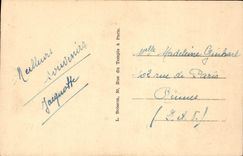 CPA Paris La Tour Eiffel Bateau Peniche 