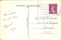 VINTAGE POSTCARD Holy Cast the Beach and Isle