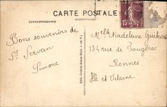 VINTAGE POSTCARD Holy Servan on Sea the Gate of the Marine With far the Solidor tower