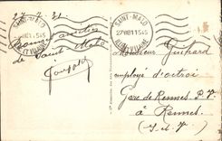 VINTAGE POSTCARD Holy Malo the City and Walls