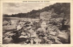 VINTAGE POSTCARD Picturesque Sites of Savoy Lovagny Falls of Trusting