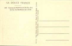 VINTAGE POSTCARD Surroundings of Louis Mount the Lake of Bouillouses