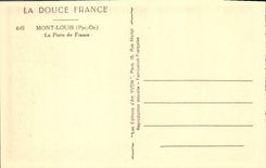 VINTAGE POSTCARD Louis Mount the Gate of France