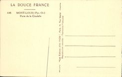 VINTAGE POSTCARD Mont Louis Carries Citadel