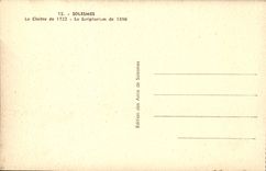 CPA Solesmes Le Cloitre de 1722 Le Scriptorium de 1896