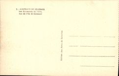 CPA L'Abbaye de Solesmes Les batiments de 1896 vus de l'Ile St Clement